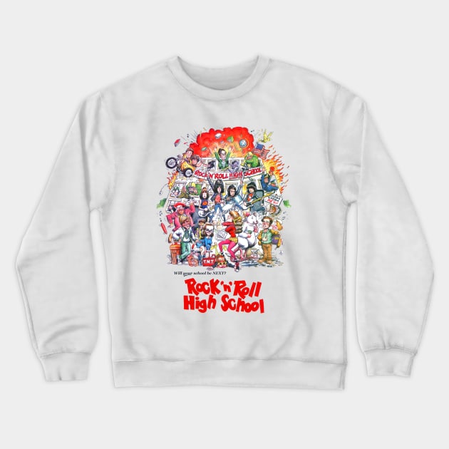 Rock 'n' Roll High School Crewneck Sweatshirt by Pop Fan Shop